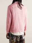 ACNE STUDIOS Kitaly Glittered Logo-Print Knitted Sweater for Men | MR PORTER