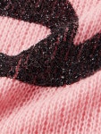ACNE STUDIOS Kitaly Glittered Logo-Print Knitted Sweater for Men | MR PORTER