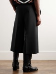 GUCCI Wide-Leg Wool and Silk-Blend Twill Shorts for Men | MR PORTER