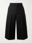 GUCCI Wide-Leg Wool and Silk-Blend Twill Shorts for Men | MR PORTER