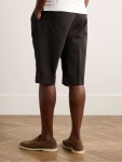 DE PETRILLO Slim-Fit Pleated Cotton-Blend Seersucker Shorts for Men | MR PORTER