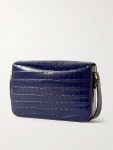 TOM FORD Monarch Croc-Effect Leather Messenger Bag for Men | MR PORTER