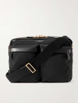 TOM FORD Large Leather-Trimmed Nylon Messenger Bag for Men | MR PORTER