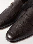 TOM FORD Sean Buckled Full-Grain Leather Penny Loafers for Men | MR PORTER