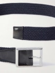 BERLUTI 3.5cm Venezia Leather-Trimmed Woven Cord Belt for Men | MR PORTER