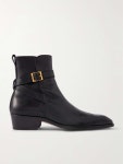 TOM FORD Kenneth Buckled Full-Grain Leather Chelsea Boots for Men | MR PORTER