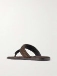 TOM FORD Brighton Logo-Embellished Suede Sandals for Men | MR PORTER