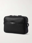 Black Logo-Appliquéd Full-Grain Leather Messenger Bag | TOM FORD | MR PORTER