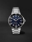 Aquis Date Calibre 400 Automatic 43.5mm Stainless Steel and Rubber Watch, Ref. No. 01 400 7763 4135-07 4 24 74EB for Men | MR PORTER