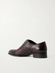 TOM FORD Elkan Burnished-Leather Oxford Shoes for Men | MR PORTER