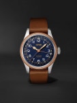 Big Crown Pointer Date Automatic 38mm Stainless Steel and Leather Watch, Ref. No. 01 403 7776 4065-07 5 19 11 for Men | MR PORTER