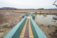 시간의 다리와 인공호수 - 무안회산백련지