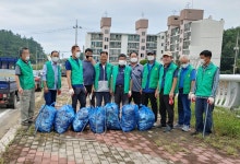 새마을지도자 청계면협의회, 면 소재지 환경정화 실시 - 무안군청 새마을지도자 청계면협의회, 면 소재지 환경정화 실시