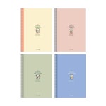 모닝글로리 4500 A4 스프링 연습장(좌철) 항균 무지노트-문구랜드 모닝글로리 4500 A4 스프링 연습장(좌철) 항균 무지노트