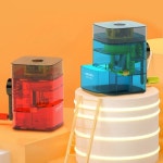 DELI 델리 투명 오토피드 수직 연필깎이 - 문구랜드 DELI 델리 투명 오토피드 수직 연필깎이