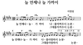 늘 언제나 늘 가까이 - 좋은 찬양, 좋은 악보 MUSICDAY 늘 언제나 늘 가까이