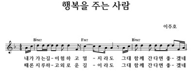 행복을 주는 사람 - 좋은 찬양, 좋은 악보 MUSICDAY 행복을 주는 사람