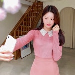 긴팔카라레이스*tee/a0749 - 러블리 로맨틱룩 피오나 피오나