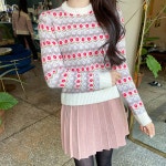 미니튤립 라운드니트 a1068 - 러블리 로맨틱룩 피오나 피오나