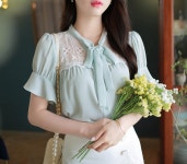 아이슬리본*blouse/a0408 - 러블리 로맨틱룩 피오나 피오나