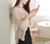 시스루여리핏*knit/a0486 - 러블리 로맨틱룩 피오나 피오나
