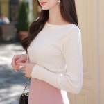 보우보트넥 티 a0863 - 러블리 로맨틱룩 피오나 피오나