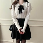 제니 리본카라니트 a1001 - 러블리 로맨틱룩 피오나 피오나