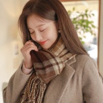 러블리포근체크 머플러 a1042 - 러블리 로맨틱룩 피오나 피오나