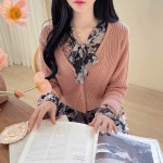 메이 브이짜임 니트 숏가디건 a1257 - 러블리 로맨틱룩 피오나 피오나