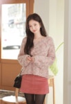 (30%)딸기라떼 골지미니스커트 a1025 - 러블리 로맨틱룩 피오나 피오나