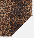 브라운 레오파드 프린트 울 스카프 - Saint Laurent | Mytheresa