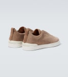 브라운 Triple Stitch 스웨이드 스니커즈 - Zegna | Mytheresa