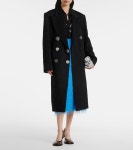 Embellished jacquard coat in black - Dries Van Noten | Mytheresa
