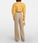 La Chemise Plidao cotton poplin shirt in yellow - Jacquemus | Mytheresa