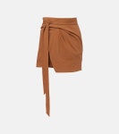 브라운 Berenice 어시메트릭 코튼 랩 스커트 - Isabel Marant | Mytheresa