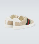 Gucci Ace suede sneakers in beige - Gucci | Mytheresa