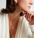 골드 Protection Fine Belcher 18kt 골드 다이아몬드 네크리스 - Found Rae | Mytheresa