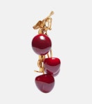 Cassandre asymmetric clip-on earrings in gold - Saint Laurent | Mytheresa