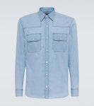 Denim Western shirt in blue - Zegna | Mytheresa