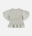 Sorien ruffled shirred top in green - Donsje | Mytheresa