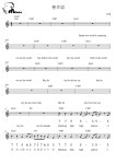 텅드럼 악보 #멜로디아, PDF 악보 핸즈업 [다이아토닉] - 빅뱅  하모니카 / 17음계 칼림바 / 15음계 텅드럼 악보 #멜로디아, PDF 악보
