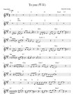 To you (투유) - Jang kuk young 멜로디 (코드+반주) 악보, 무료 반주기 프로그램