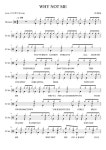 WHY NOT ME - JUDDS 드럼 Tab (드럼+가사+반주) 악보, 무료 반주기 프로그램