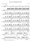 내가 이 세상에 온 이유 - 류시아 드럼 Tab (드럼+가사+반주) 악보, 무료 반주기 프로그램