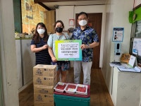 행정복지센터>구월1동>우리동소식 행사앨범-미추홀아이쿱 생협, 간석2동 내 지역아동센터에 식료품 지원  내용 | 남동구청 행정복지센터>구월1동... 