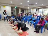 보도자료-구월2동, 찾아가는 경로당 특화사업, 심폐소생술 교육 실시 내용 | 남동구청>소식과 알림>남동소식 보도자료-구월2동, 찾아가는 경로당... 