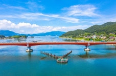 남해12경 | 남해문화공원 > 창선교와 남해지족해협 죽방렴