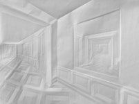 종이로 거울반사 형상까지 다양한 페이퍼 Art - 예술 / 역사 / 과학 - 네모판 종이로 거울반사 형상까지 다양한 페이퍼 Art