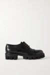 Black Bryn patent-trimmed leather brogues | MALONE SOULIERS | NET-A-PORTER