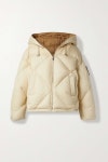 Cream Timmy hooded reversible shell down jacket | LORO PIANA | NET-A-PORTER